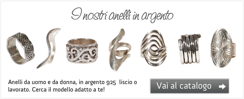 anelli argento lisci