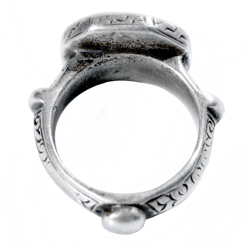 Anello in argento 925 di forma esagonale