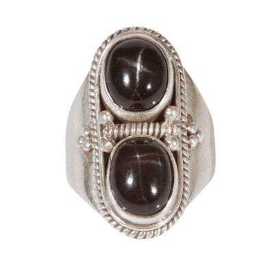 anello-argento-blackstar-due-pietre 3