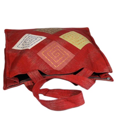 borsa-cotone-quadrata-rombi-rossa_3